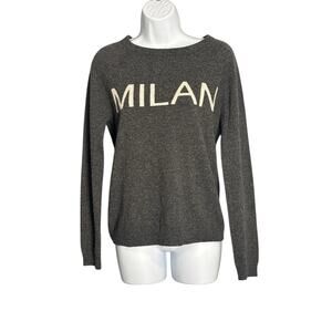 Philosophy 100% Cashmere Milan Sweater S Gray
White Logo